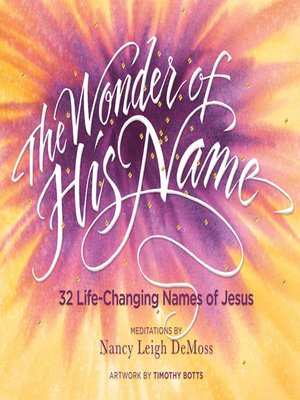 cover image of The Wonder of His Name